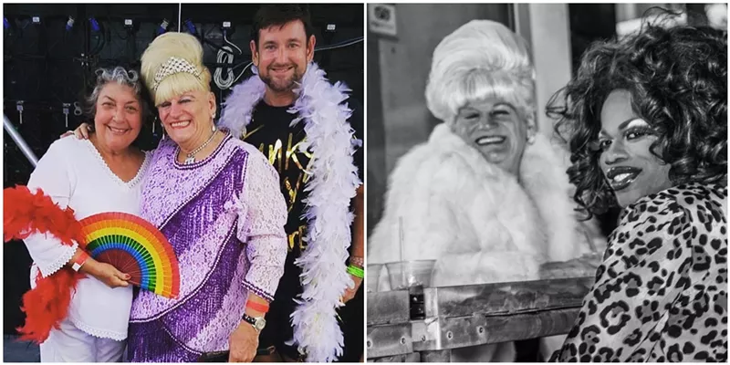 Image: Left: Former Miami Beach Mayor Matti Herrera Bower with Henrietta Robinson (center) and Commissioner Michael Góngora. Right: Robinson and Tiffany Fantasia.