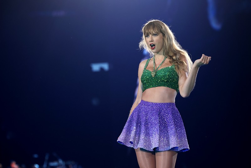 Taylor Swift performs onstage during the Eras Tour at Johan Cruijff Arena on July 5 in Amsterdam.