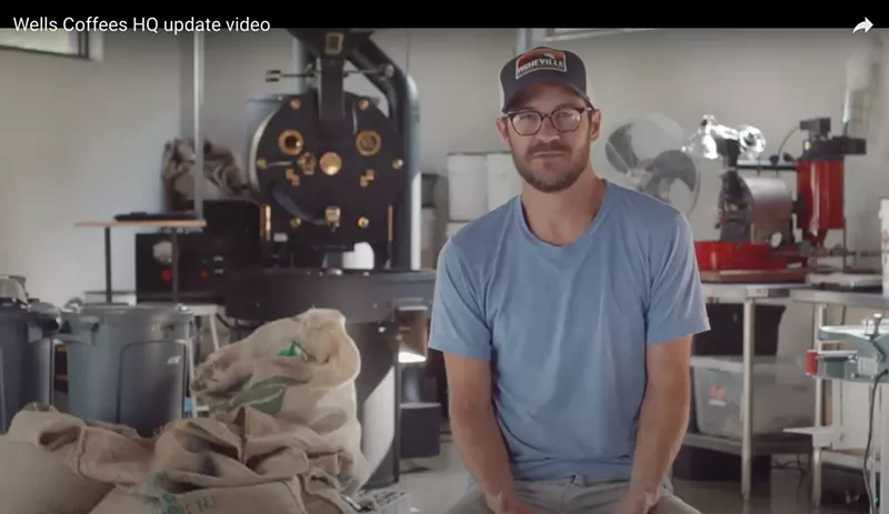 Image: Brandon Wells, cofounder of Wells Coffee.