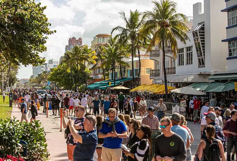 Image: Spring break 2020 on South Beach.