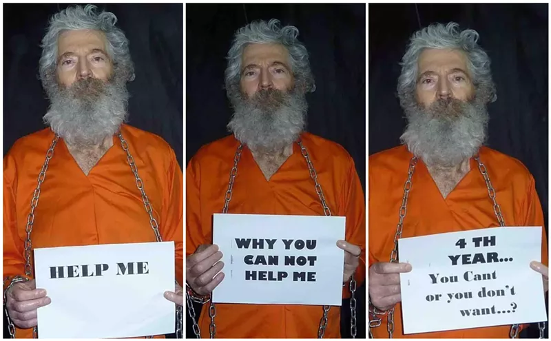 Image: Hostage photos were emailed to Levinson's family in 2011.