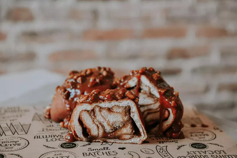 Image: The Salty's sticky-bun doughnut returns this weekend.