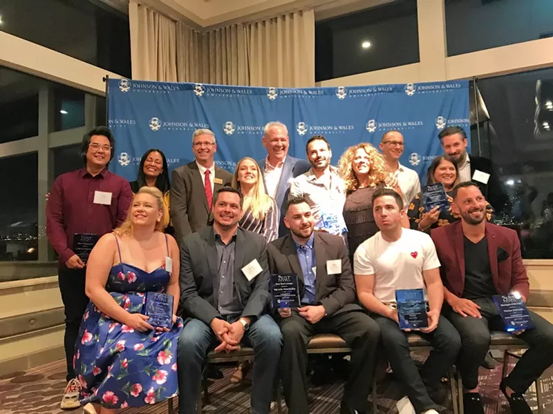 Image: The winners and judges of the 2019 Zest awards