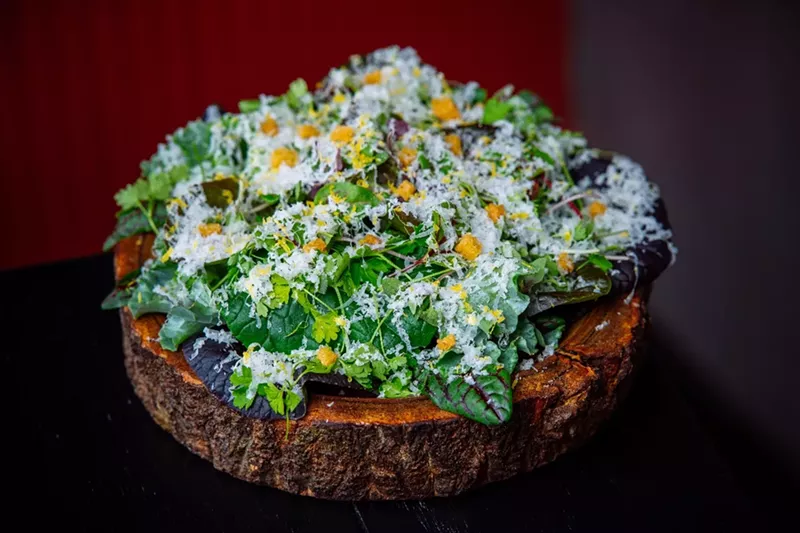 Image: Local lettuces salad ($13)