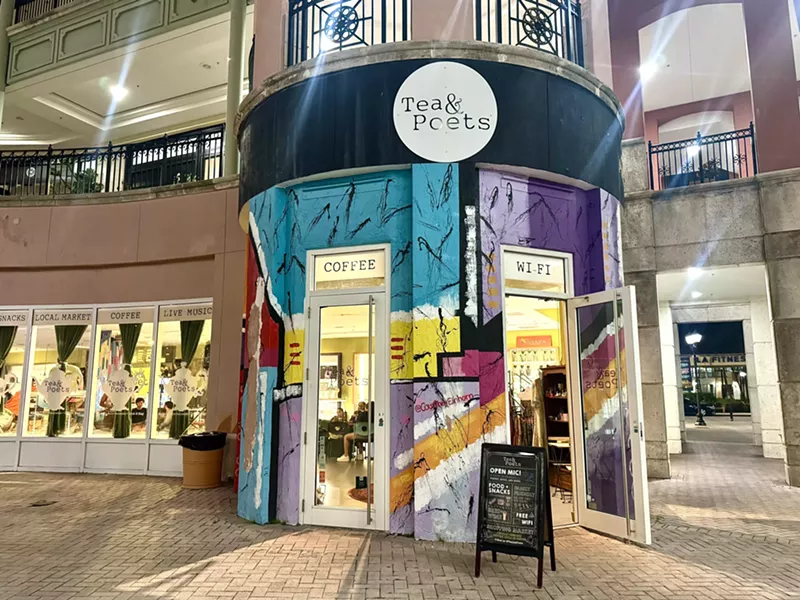 Image: a restaurant facade in a mall