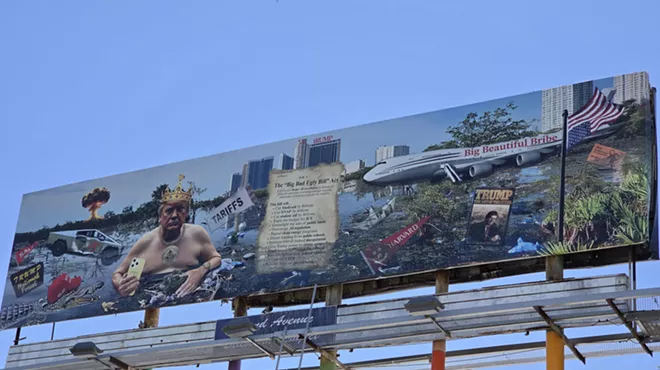 Donald Trump "Swamp King" billboard in Phoenix