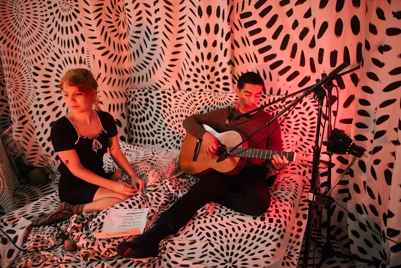 Image: Miami folk goth duo Dracula is just one of a host of Miami musicians releasing a full-length LP on Sweat Records Records this year.