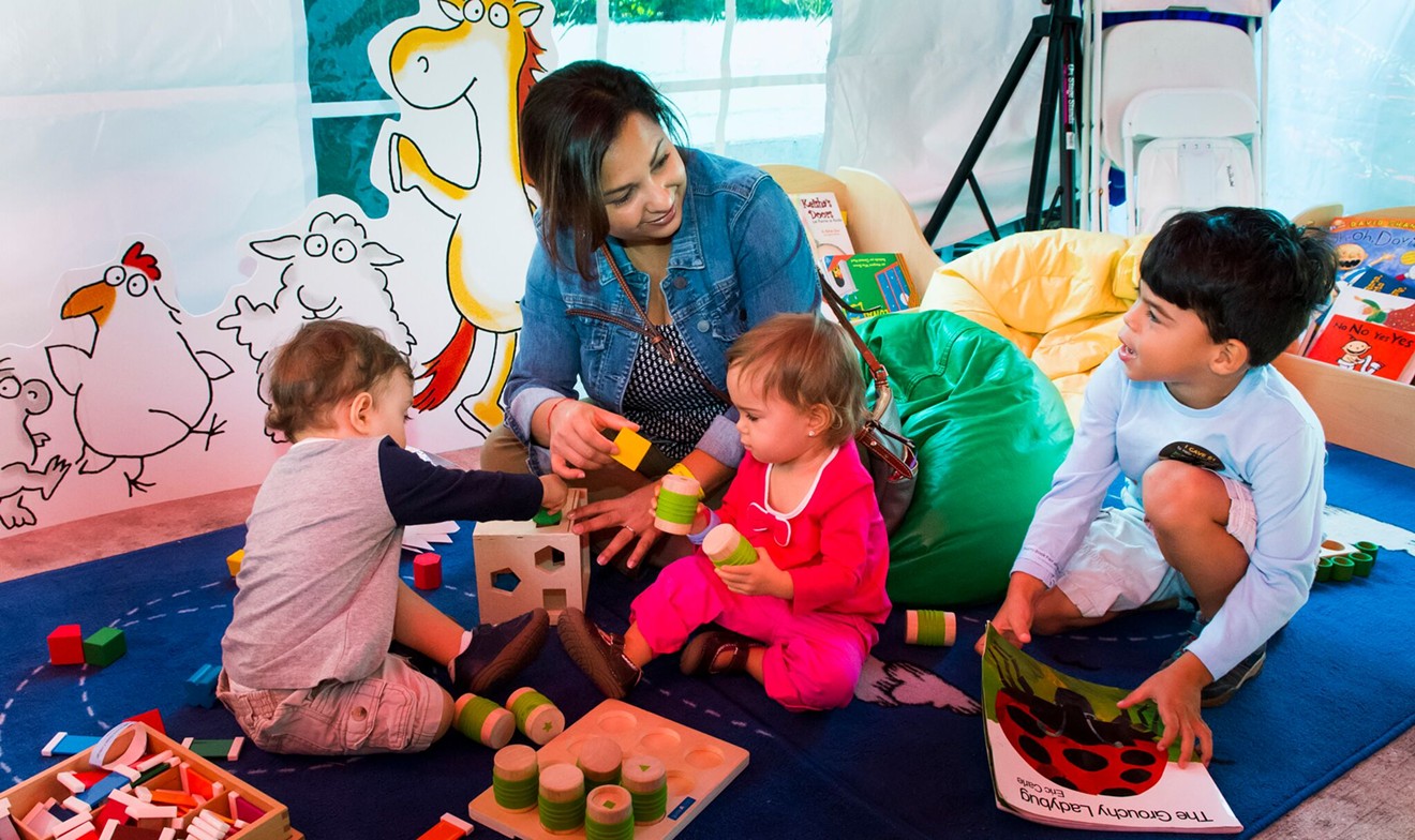 Babies and toddlers can have fun at the Miami Book Fair.