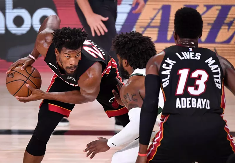 Image: We predict Heat fans once again get a glimpse of that glorious Jimmy Butler rat mustache.