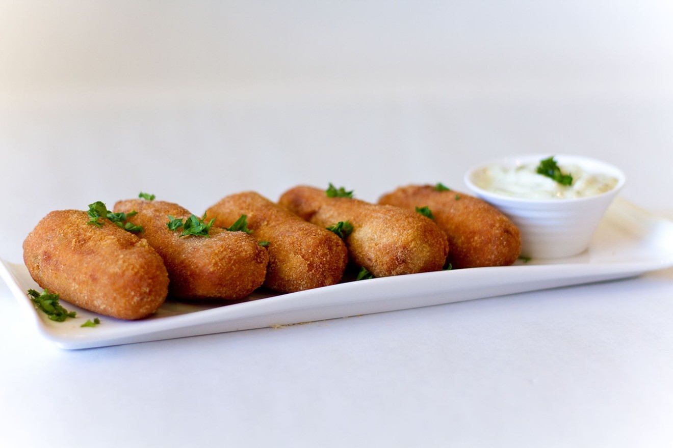 Islas Canarias' croquetas are generously stuffed with ham and béchamel.