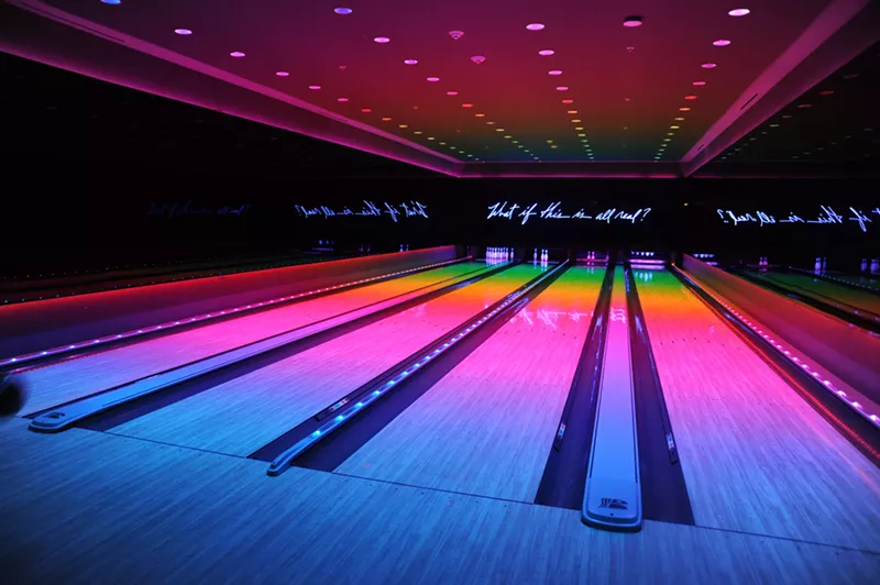 Image: The Basement offers bowling and ice skating for those soggy days.