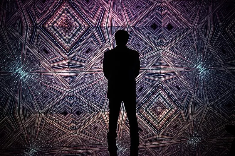 Image: Artechouse reopens with Refik Anadol's "Infinite Space."