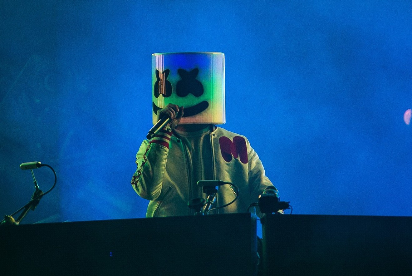 Marshmello at Ultra Music Festival 2018.