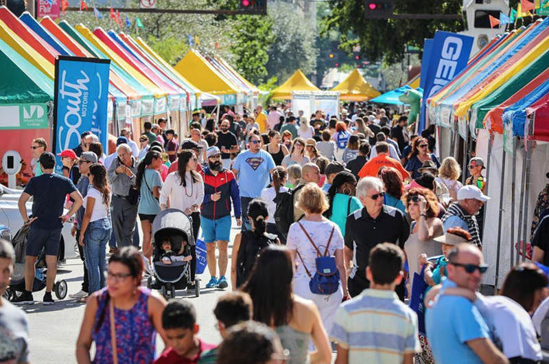 Image: The Miami Book Fair's popular street fair returns this November.