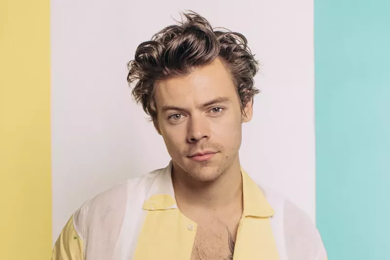Image: Love on Tour: Harry Styles performs at FLA Live Arena on Friday, October 8.