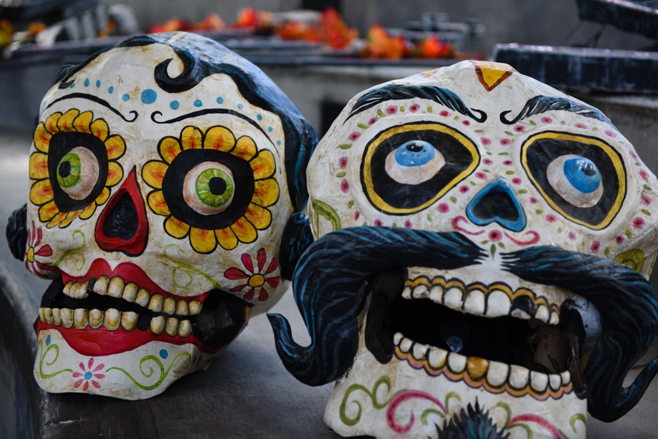 Traditional Mexican sugar skulls.