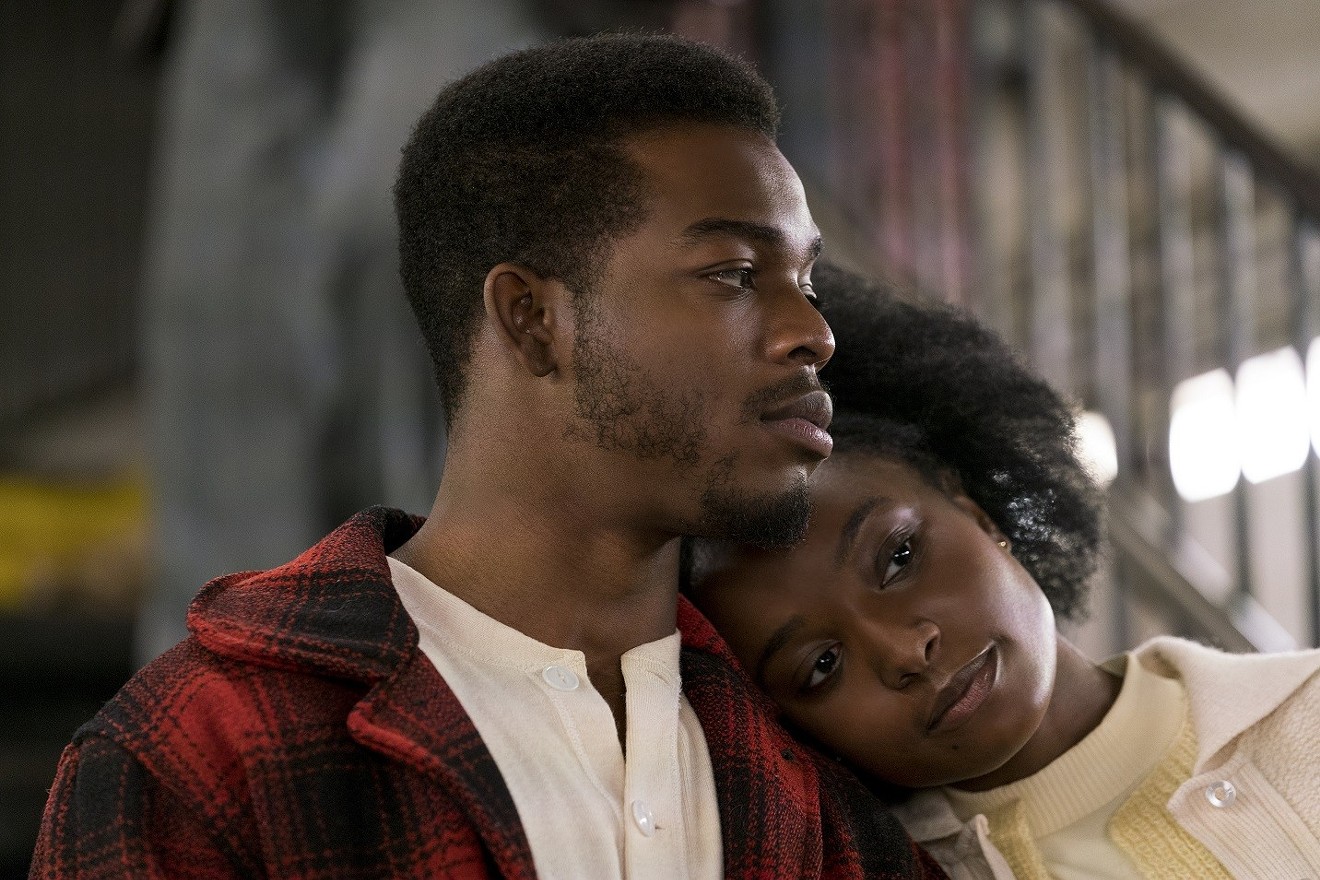 KiKi Layne (right) and Stephan James play a couple facing racial injustice during the 1970s in If Beale Street Could Talk.