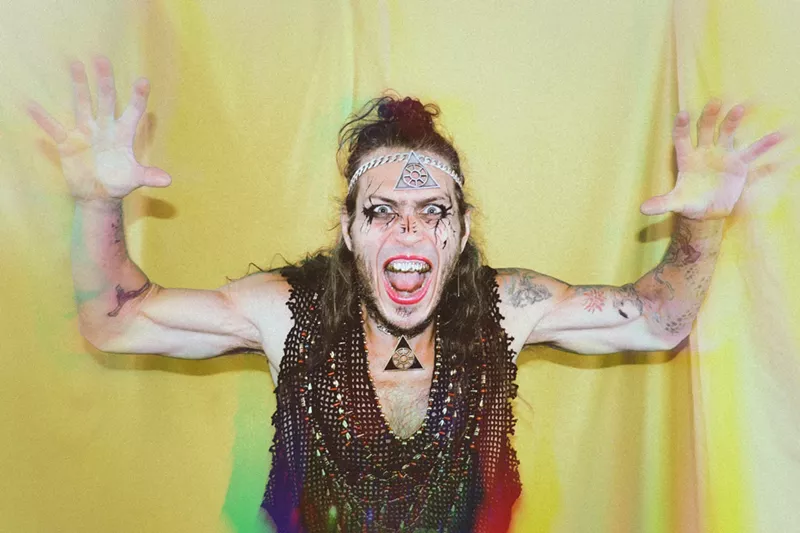Image: Bass freak Otto Von Schirach will perform at the Black Market Super Queer Carnival.