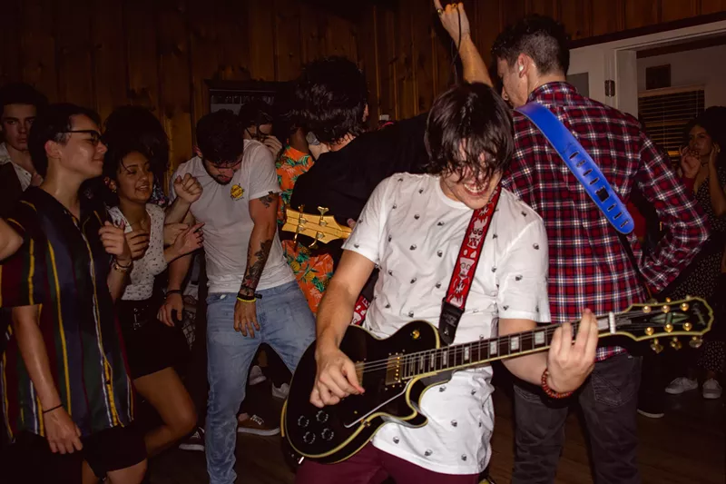 Image: Just your average night at the Cabin.
