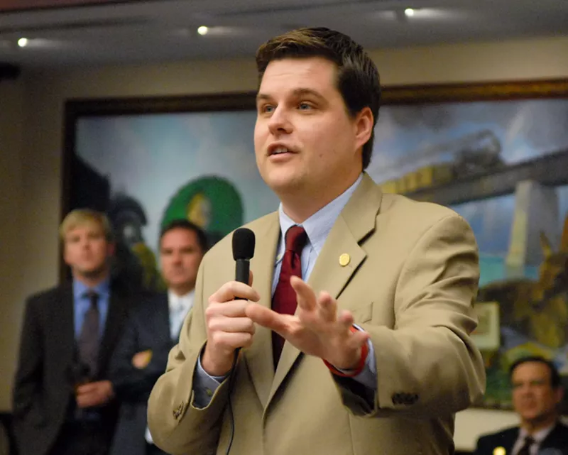 Image: Florida Congressman and Trump superfan Matt Gaetz is up for reelection in 2020.