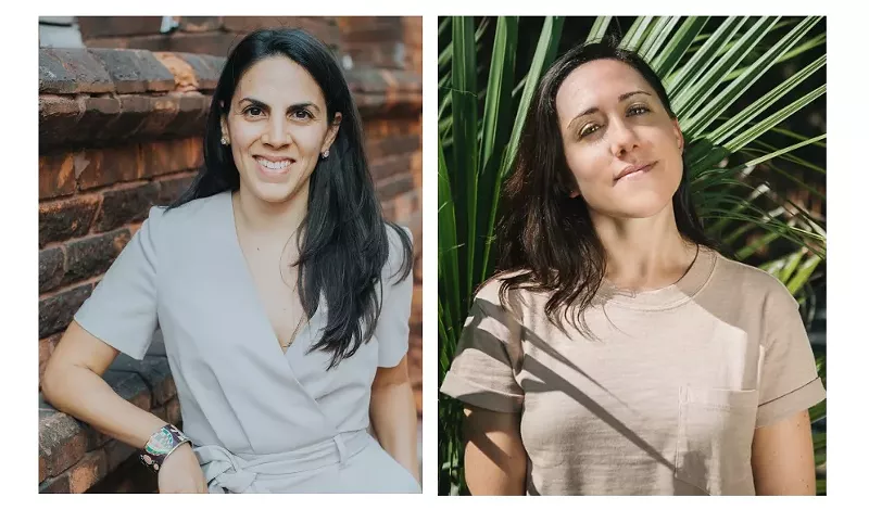 Image: Women's health coach Stefanie Kleinburd and journalist Jessica Weiss