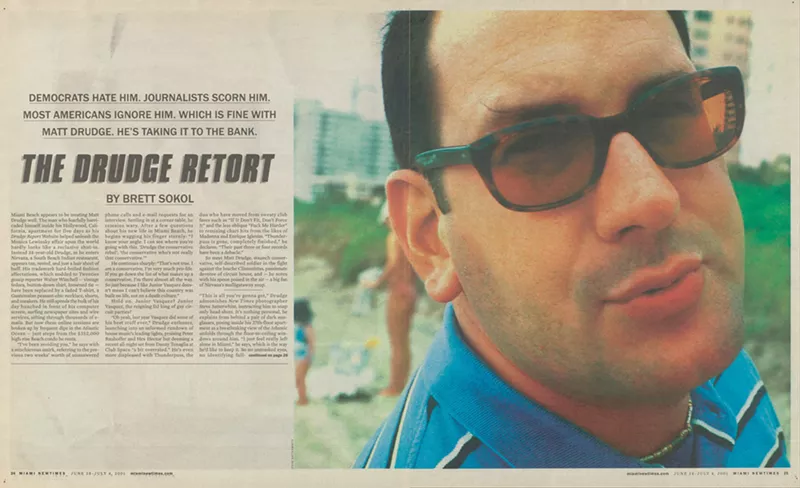 Image: Screenshot of a feature spread in an alt-weekly tabloid newspaper