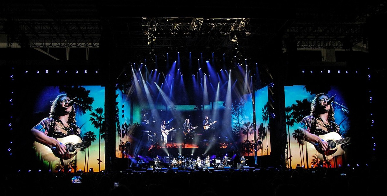 See more photos of the Eagles and Jimmy Buffett at Hard Rock Stadium here.