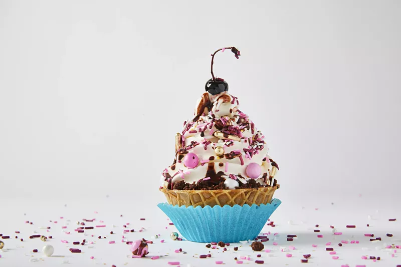 Image: An ice-cream cupcake from Frohzen.