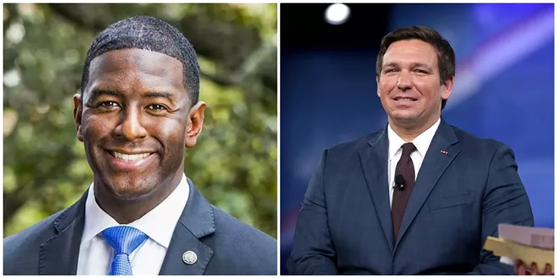 Image: Andrew Gillum and Ron DeSantis