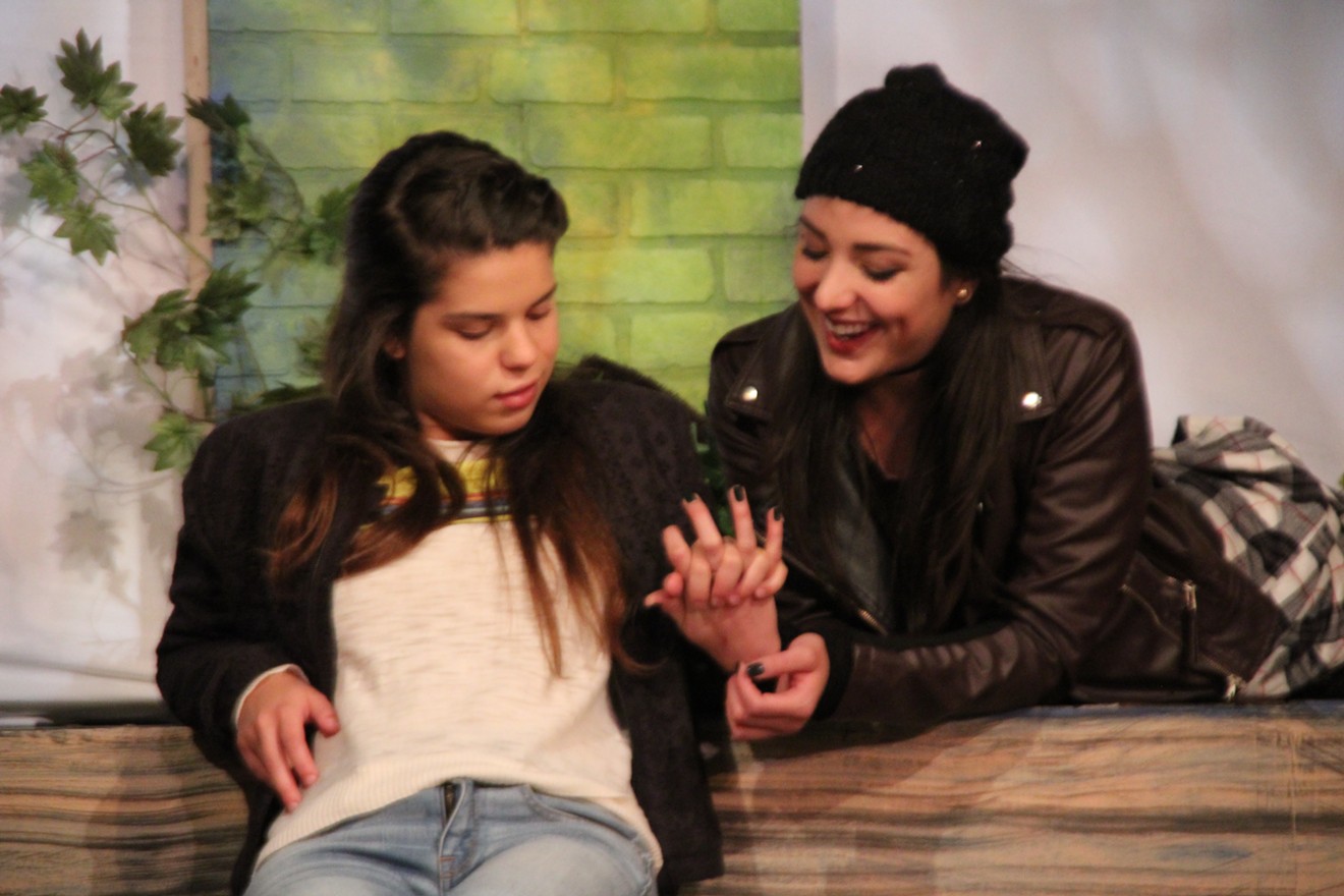 Sofia Duemichen and Diana Garle in Lost Girls Theatre's Juliet Among the Changelings.