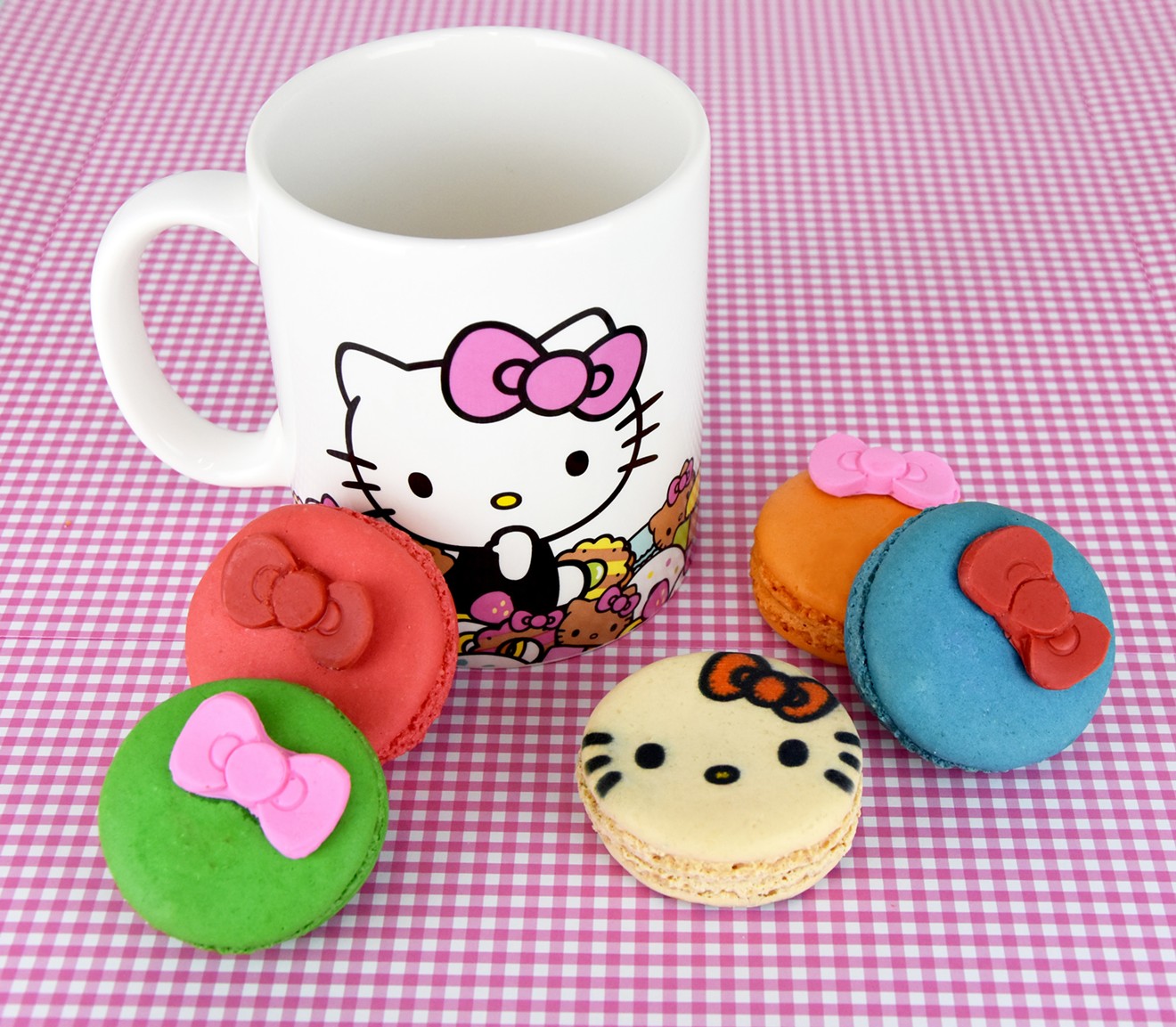 Find a selection of Hello Kitty swag onboard the truck.