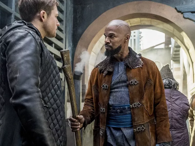 Image: In the latest remake of Robin Hood, Taron Egerton (left) plays the title character who steals from the rich and gives to the poor, while Jamie Foxx portrays Little John as a Moorish commander set on overthrowing the evil English leadership.