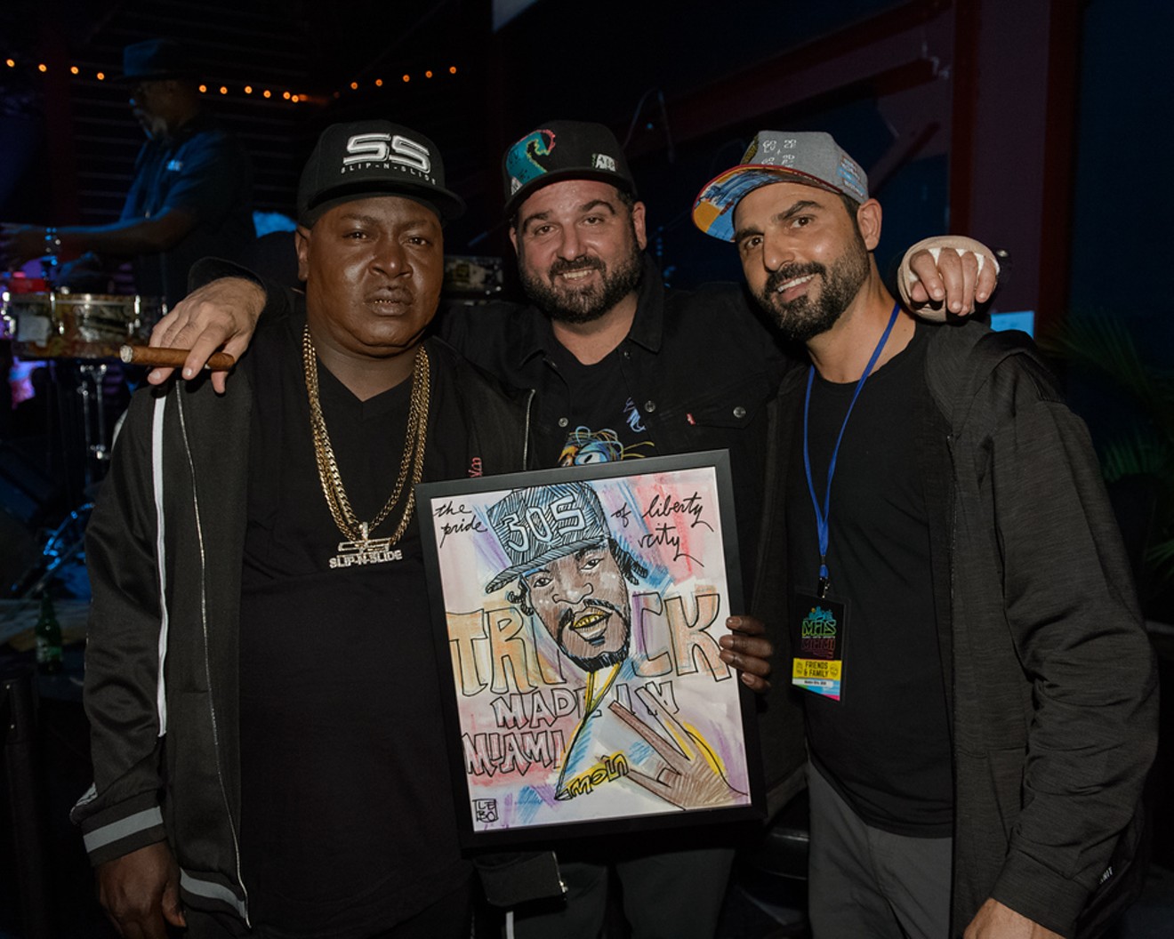 Trick Daddy and the Le Batard brothers at the first MAS Miami event this past March.