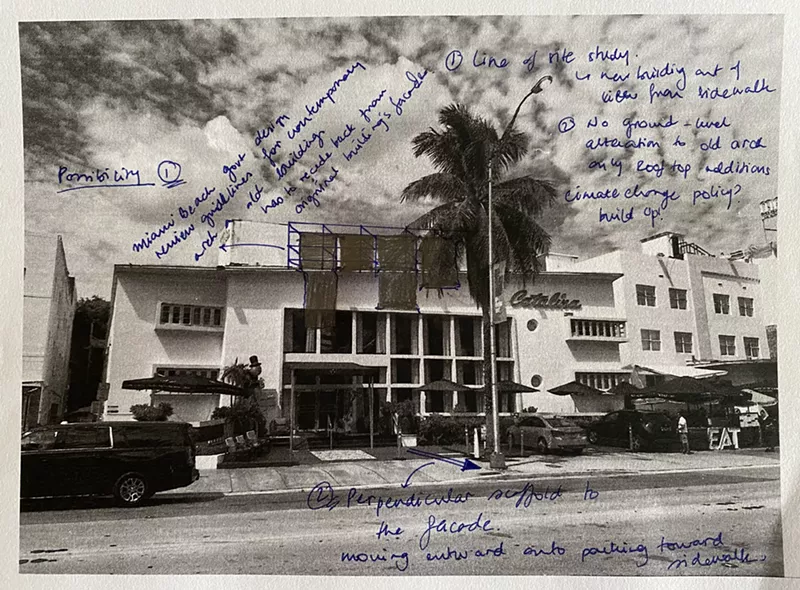 Image: "Provisional Obstruction (Miami Beach)" is a catalyst for thinking about stability birthed from objects that connote impermanence.
