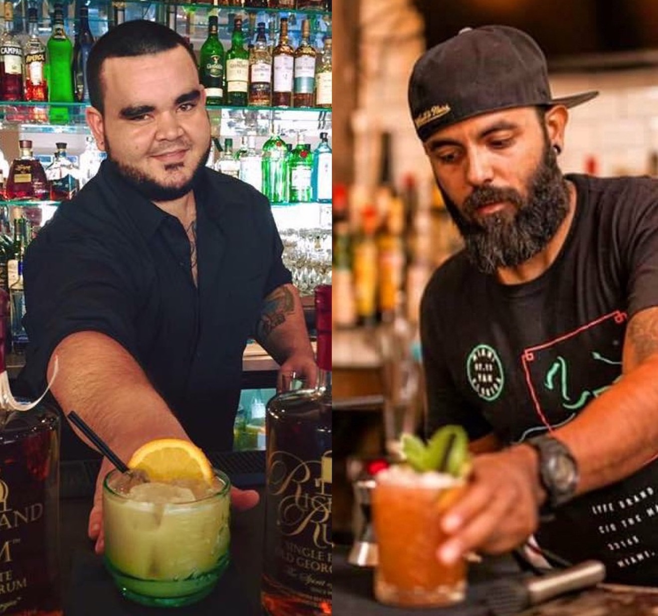 Mixologists Michael Albuerne (left) and Will Thompson have concocted a winter-themed cocktail menu.