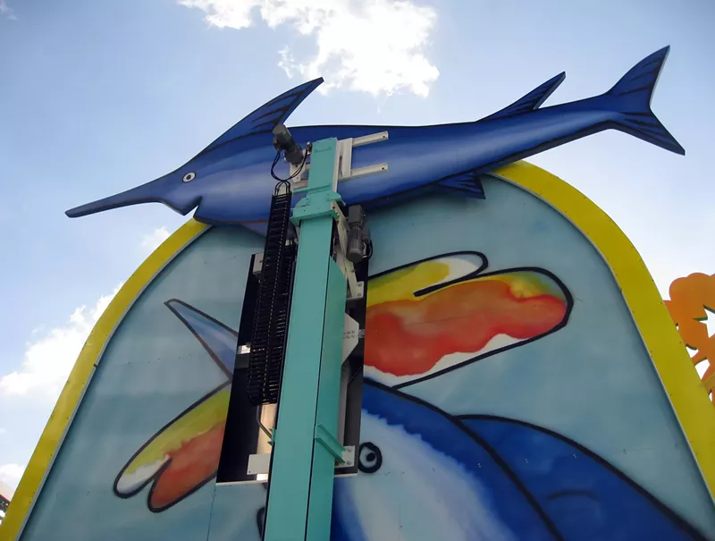 Image: Homer, the Miami Marlins' home-run sculpture, has returned.