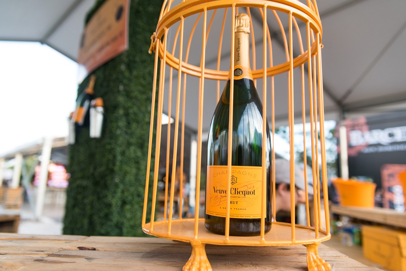 Veuve Clicquot, probably the official drink of Miami Art Week.