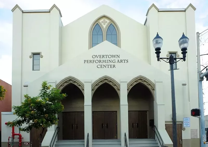 Image: Overtown Performing Arts Center's original 20th-century modern Gothic architecture.
