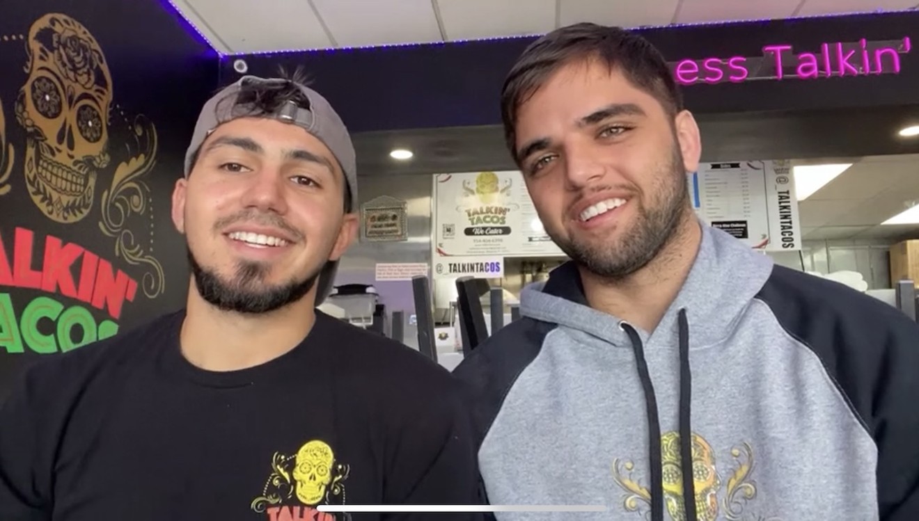 Omar Al-Massalkhi (left) and Mohammad Farraj started Talkin' Tacos in 2020.