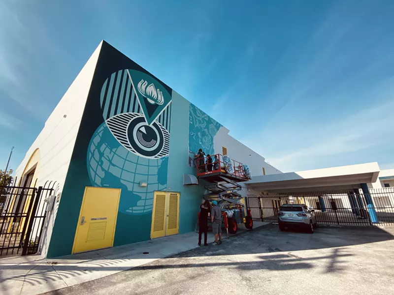 Image: The mural is meant to speak to the environmental crisis happening in the world today.
