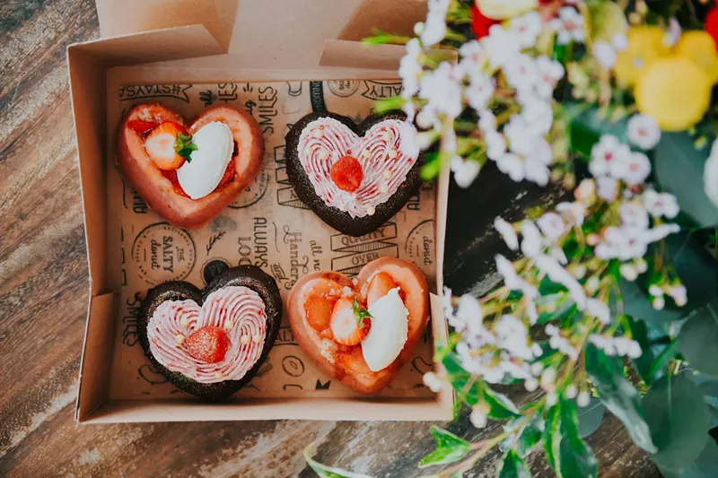 Image: This year's Valentine's Day doughnuts.