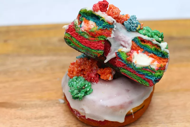 Image: The unicorn doughnut is the Salty Donut's latest partnership with David and Isabella Grutman.