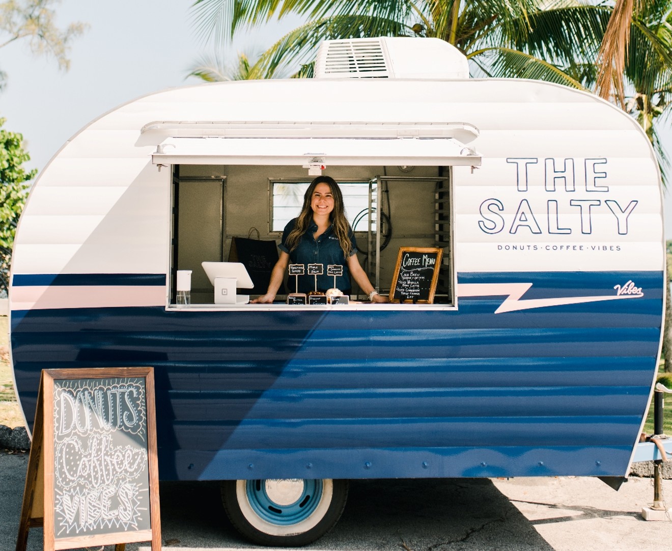 The Salty Donut Trailer is now a permanent fixture on Lincoln Road.