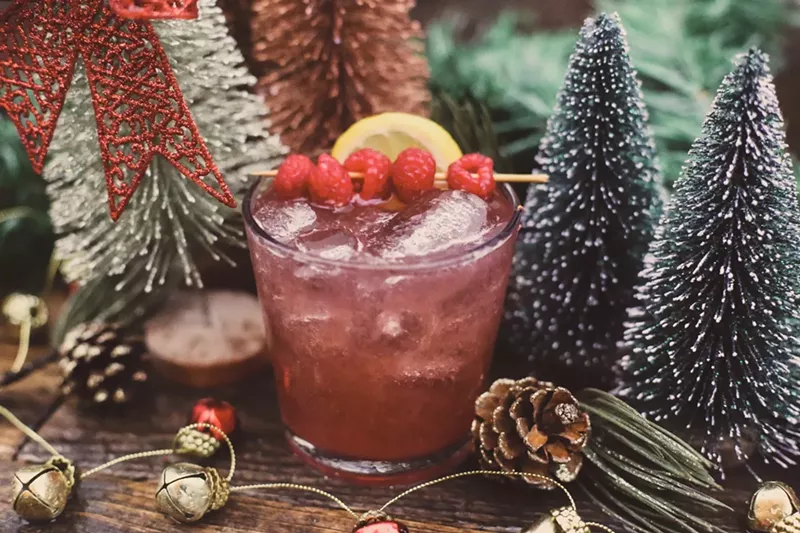 Image: Holiday cocktails at the North Pole Beach Club