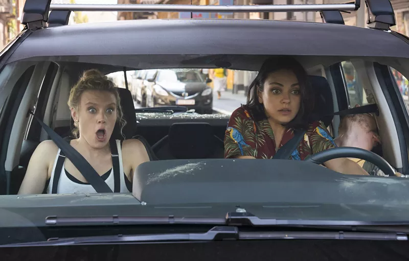 Image: Kate McKinnon (left) plays Morgan and Mila Kunis is Audrey in The Spy Who Dumped Me, Susanna Fogel’s on-the-run farce that involves a boyfriend's murder followed by a bloody chase across Europe to protect a USB drive he had obtained.