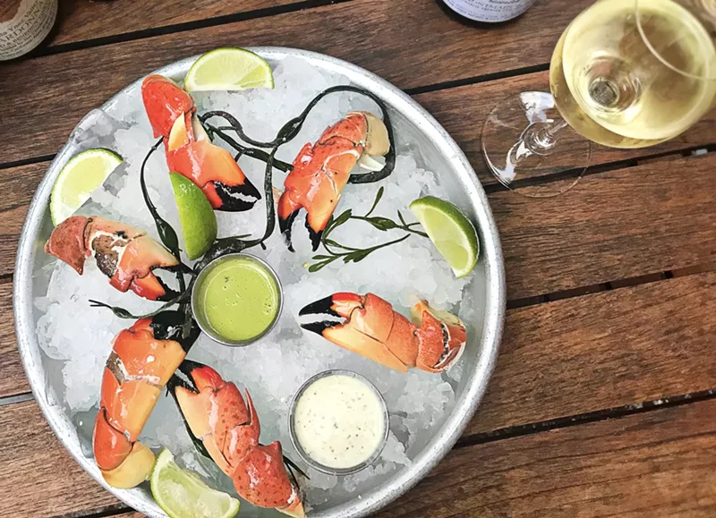 Image: Stone crabs at Michael's Genuine.