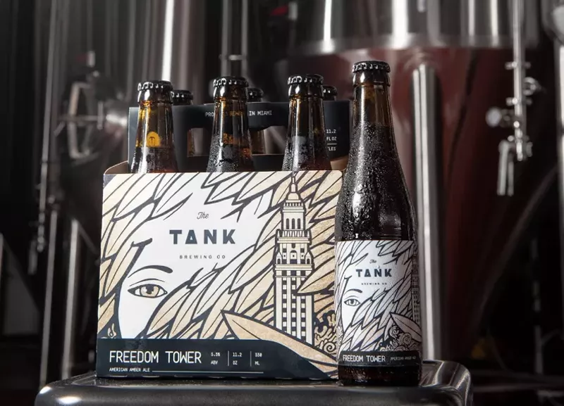 Image: The Tank's Freedom Tower Amber Ale is now available in bottles.