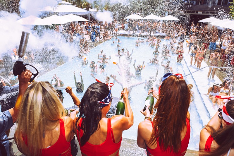 SLS Pool Party that they host on the weekends! - Picture of SLS South  Beach, Miami Beach - Tripadvisor