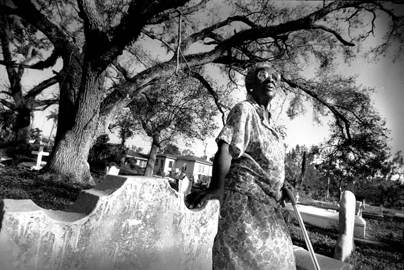 Image: Esther Maye Armbrister at the Coconut Grove Cemetery