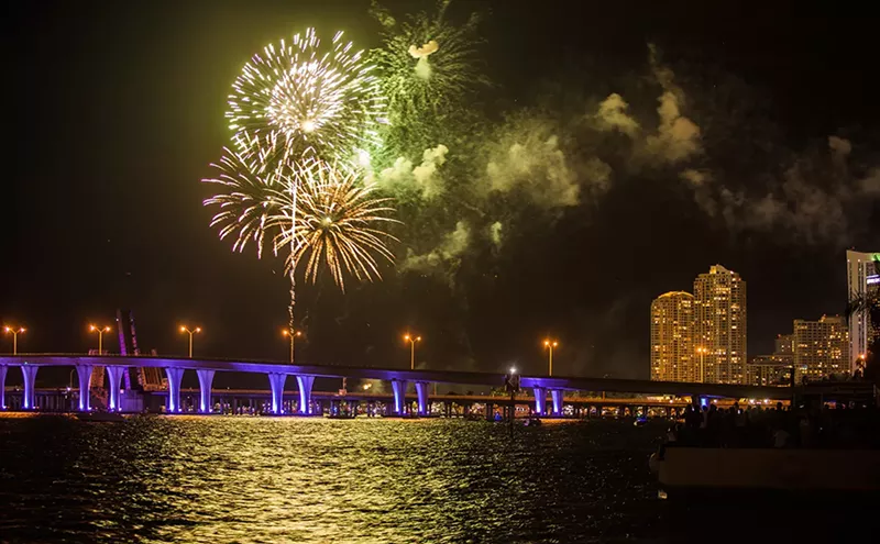 Image: The Ten Best Places to Watch New Year's Eve 2018 Fireworks in Miami